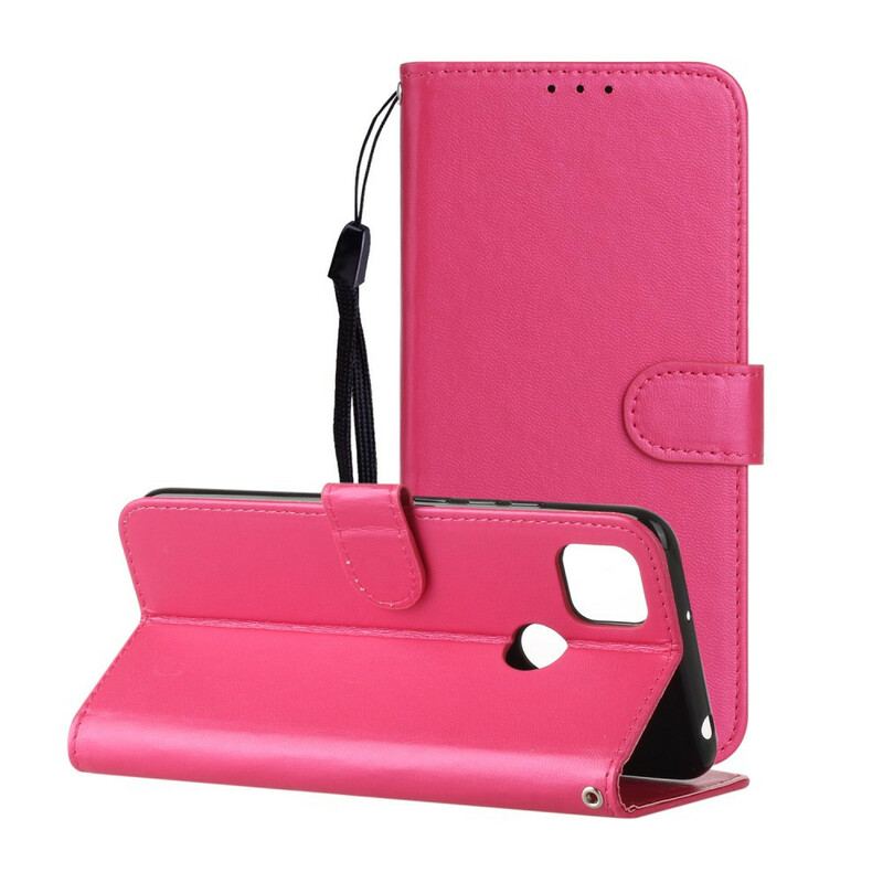 Læder Cover Xiaomi Redmi 9C Solid Color Series