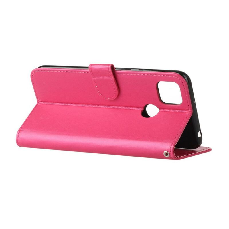 Læder Cover Xiaomi Redmi 9C Solid Color Series