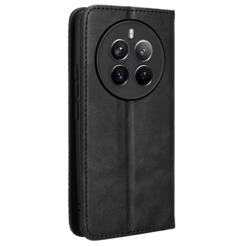 Flip Cover Realme 12 Pro / 12 Pro Plus Retro Tekstur