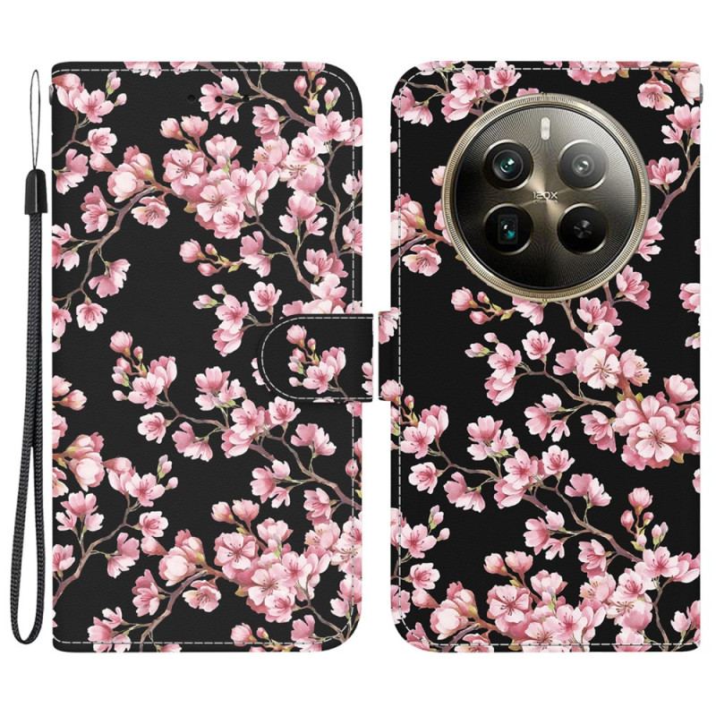 Flip Cover Til Realme 12 Pro / 12 Pro Plus Blommeblomster