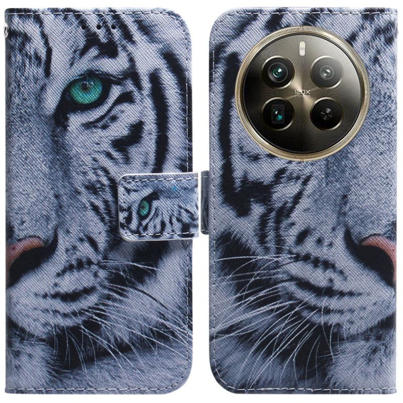 Flip Cover Til Realme 12 Pro / 12 Pro Plus Hvid Tiger