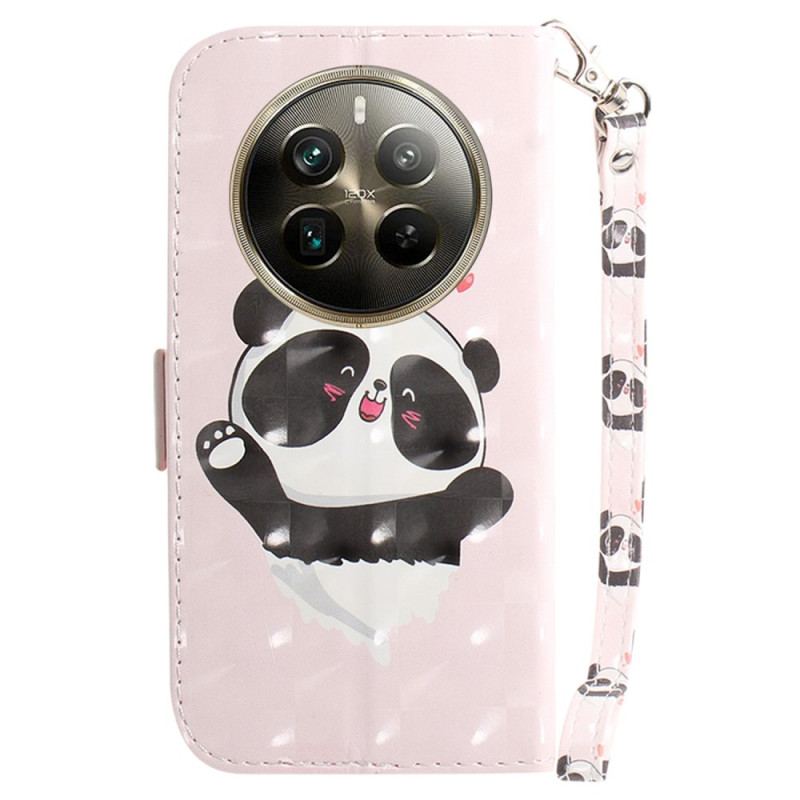 Flip Cover Til Realme 12 Pro / 12 Pro Plus Panda Love Med Rem