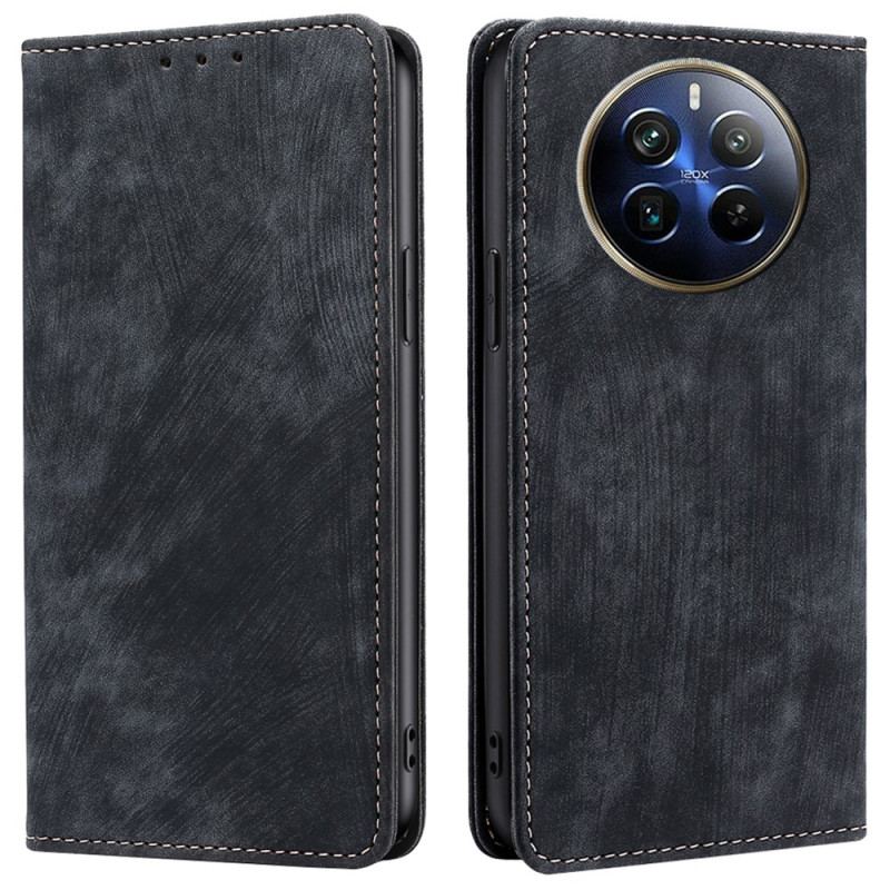 Flip Cover Til Realme 12 Pro / 12 Pro Plus Rfid Blocking Retro Wallet