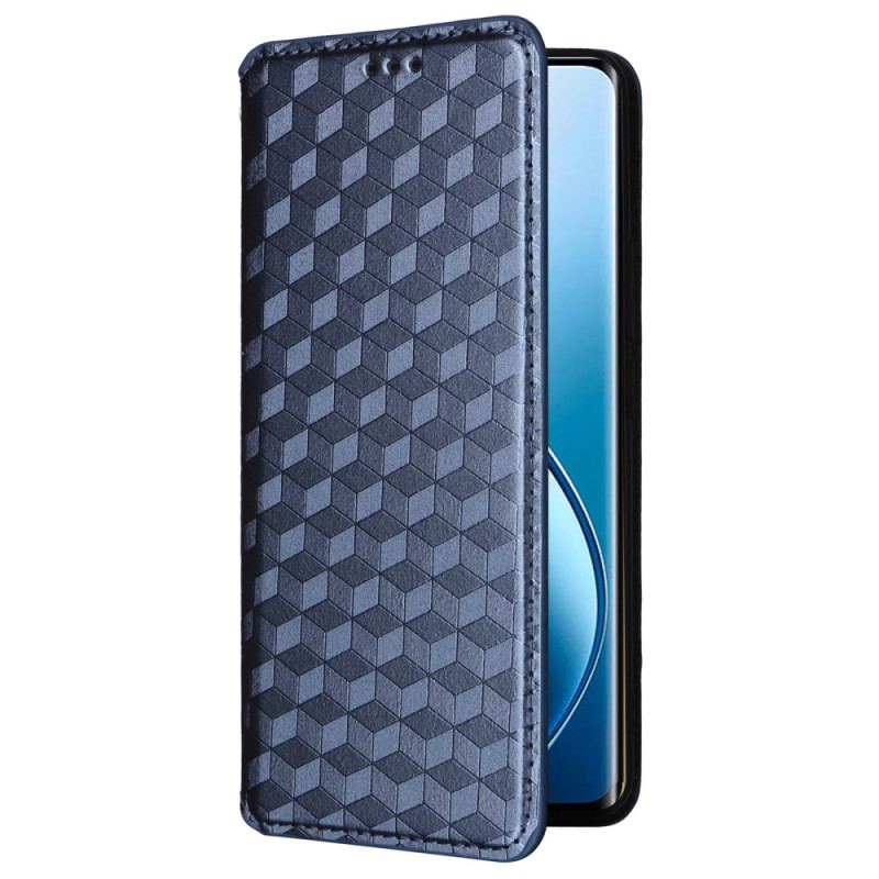 Læder Cover Realme 12 Pro / 12 Pro Plus Telefon Etui 3d Diamantmønster