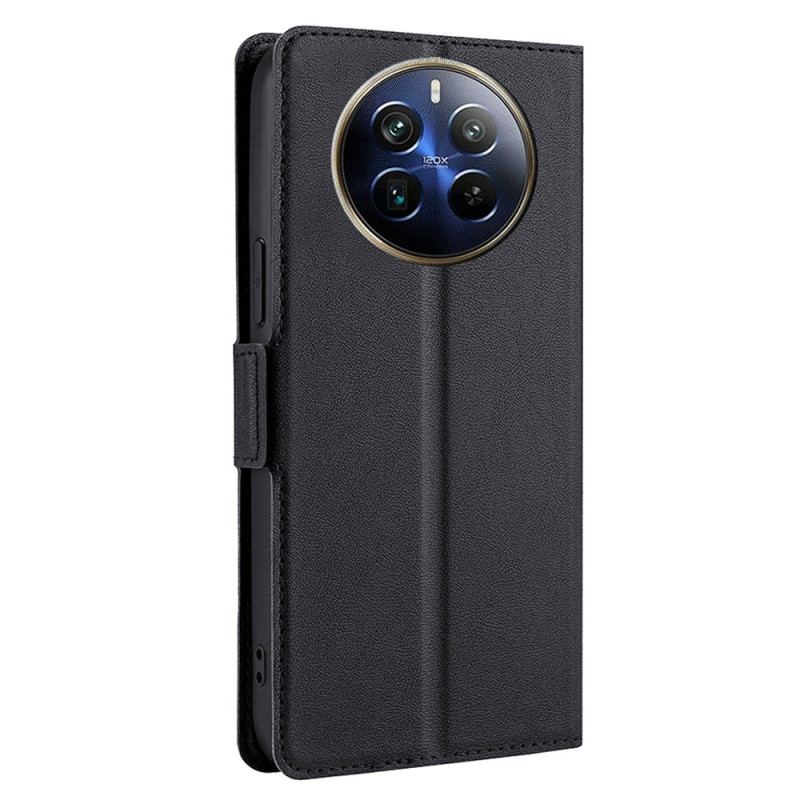 Læder Cover Realme 12 Pro / 12 Pro Plus Telefon Etui Magnetisk Sidelås