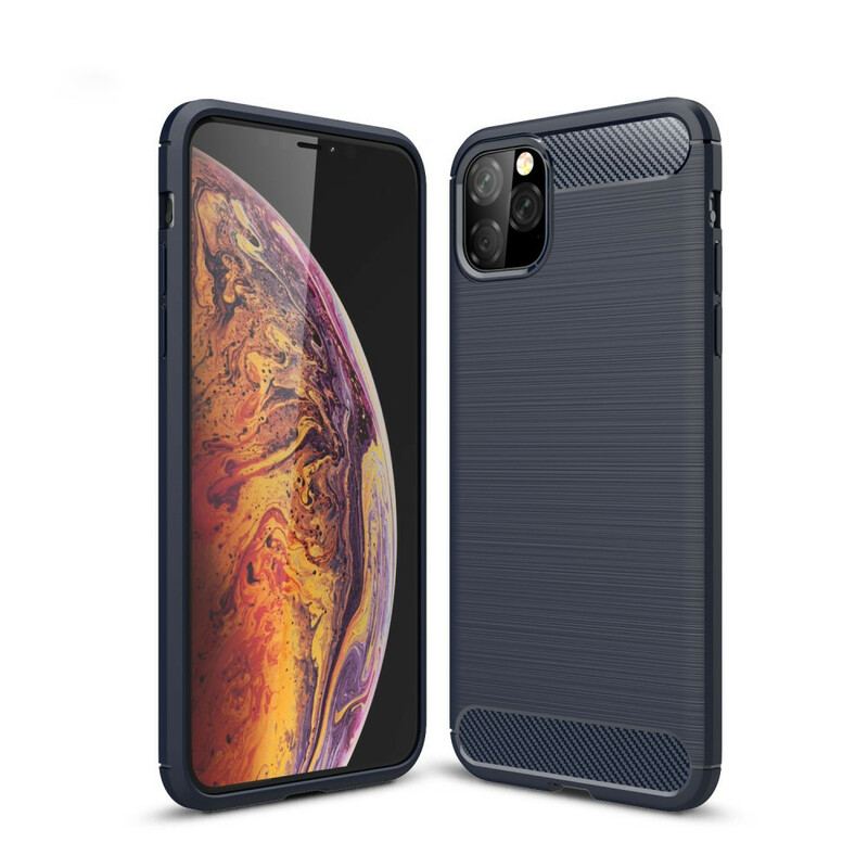 Cover iPhone 11 Pro Max Børstet Kulfiber