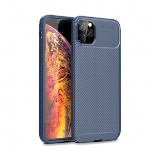 Cover iPhone 11 Pro Max Fleksibel Kulfibertekstur