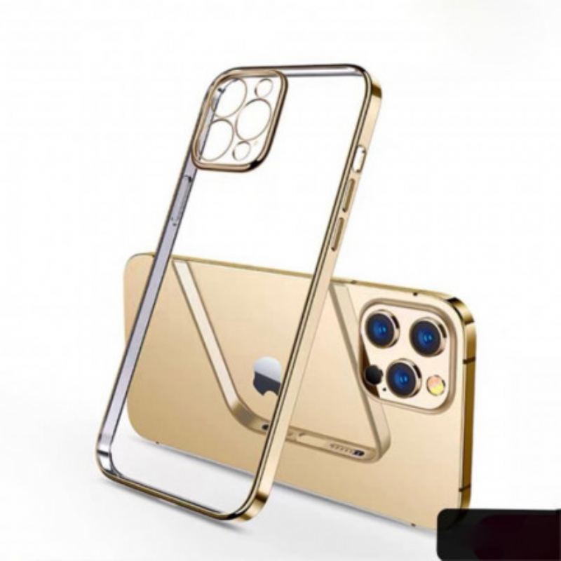 Cover iPhone 11 Pro Max Gennemsigtige Metal Style Kanter Sulada