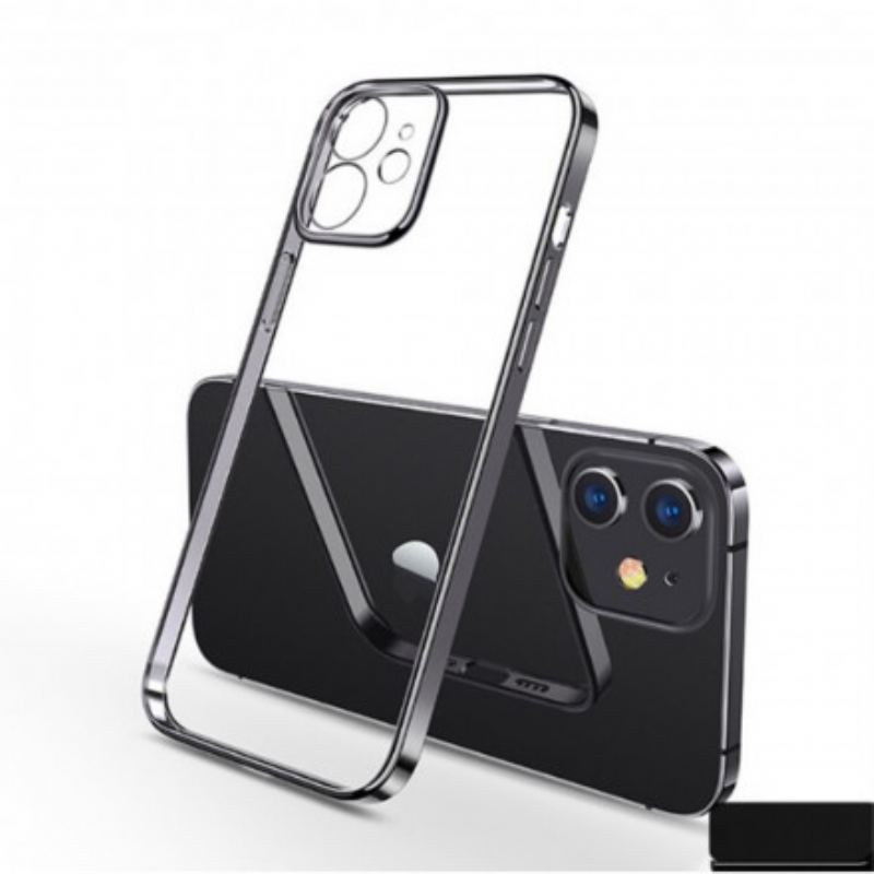 Cover iPhone 11 Pro Max Gennemsigtige Metal Style Kanter Sulada