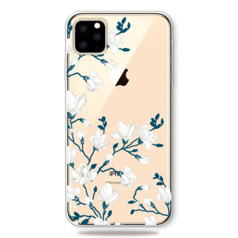 Cover iPhone 11 Pro Max Hvide Blomster