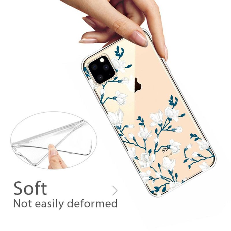 Cover iPhone 11 Pro Max Hvide Blomster