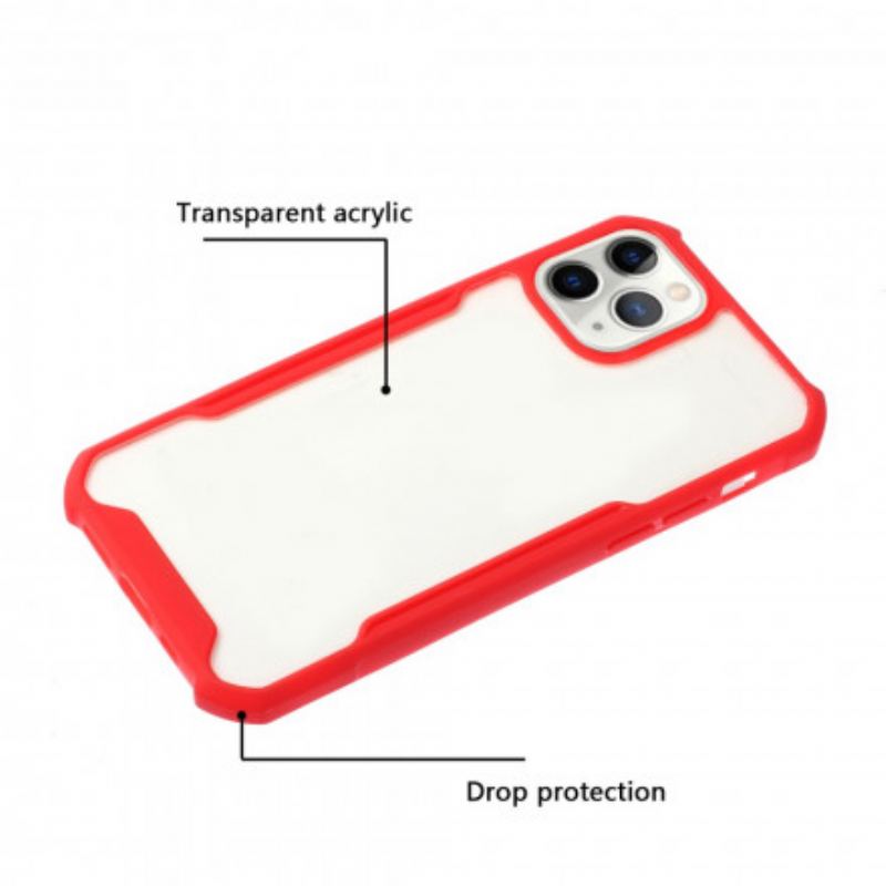 Cover iPhone 11 Pro Max Hybrid Farvede Kanter