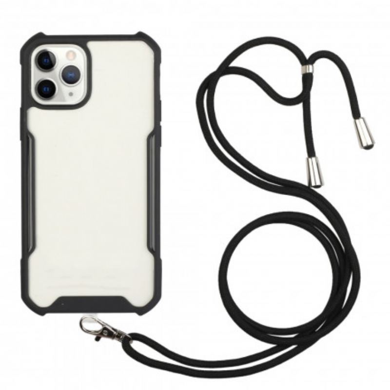 Cover iPhone 11 Pro Max Hybrid Med Farvet Ledning