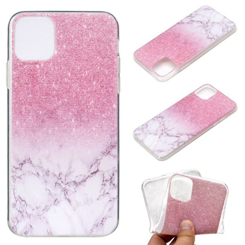 Cover iPhone 11 Pro Max Magenta Marmor