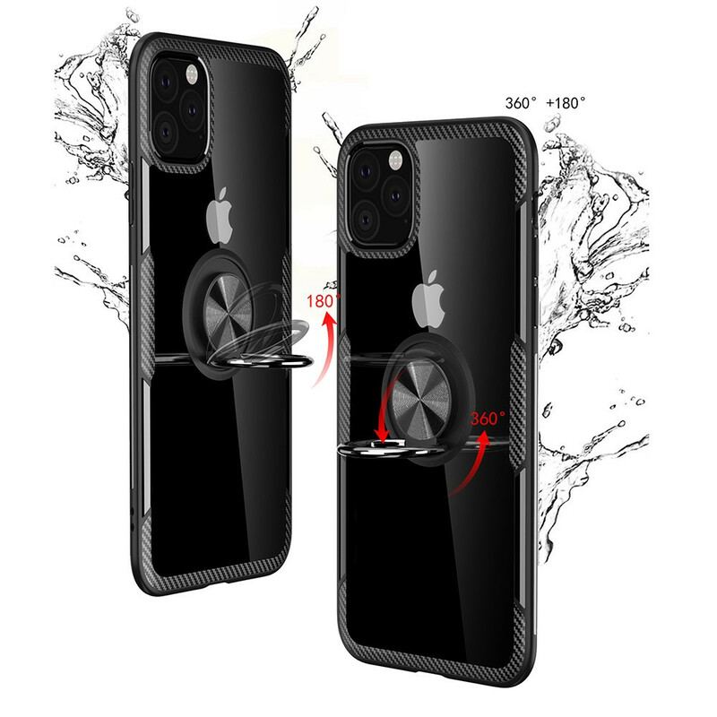 Cover iPhone 11 Pro Max Ring-støttekanter Metaleffekt