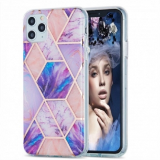 Cover iPhone 11 Pro Max Silikone Marmor Geometri