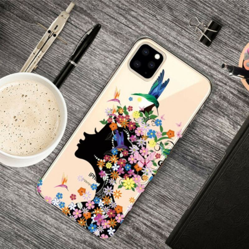 Cover iPhone 11 Pro Max Smukt Blomsterhoved