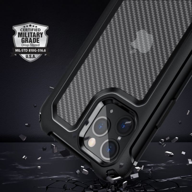 Cover iPhone 11 Pro Max Sømløs Kulfibertekstur