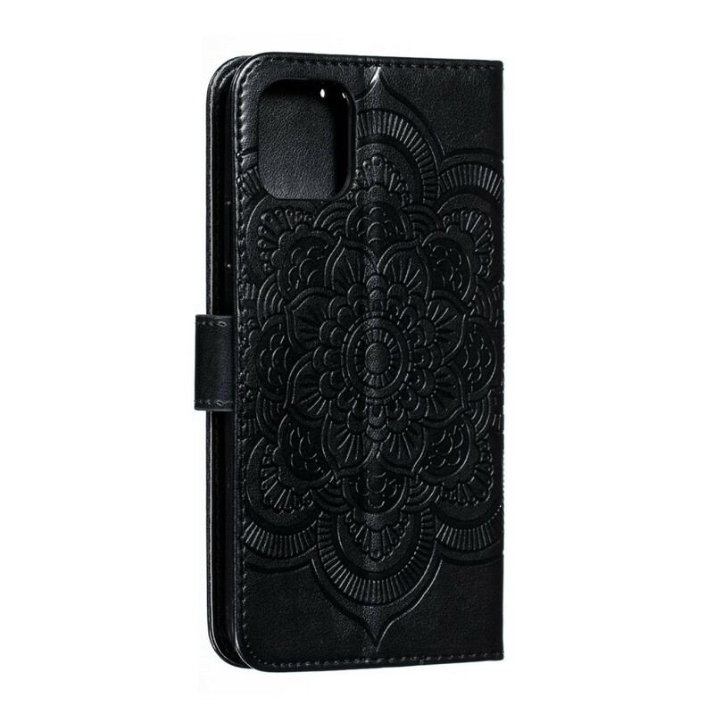 Flip Cover iPhone 11 Pro Max Med Snor Mandala Med Fuld Rem