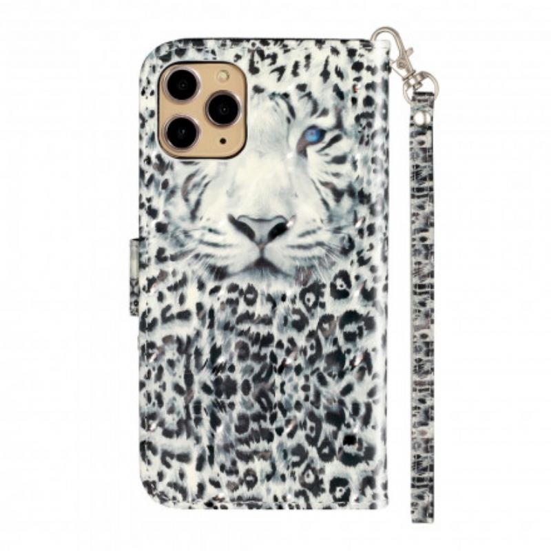 Flip Cover iPhone 11 Pro Max Med Snor Tiger Light Strap Spotlights