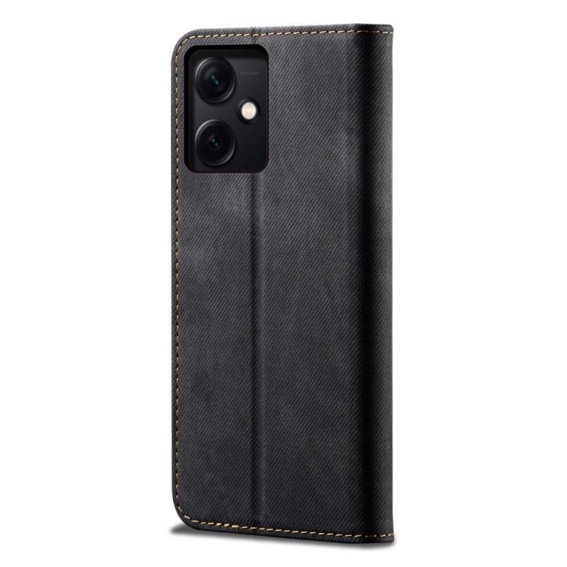 Cover Xiaomi Redmi Note 12 5G Flip Cover Denim Stof