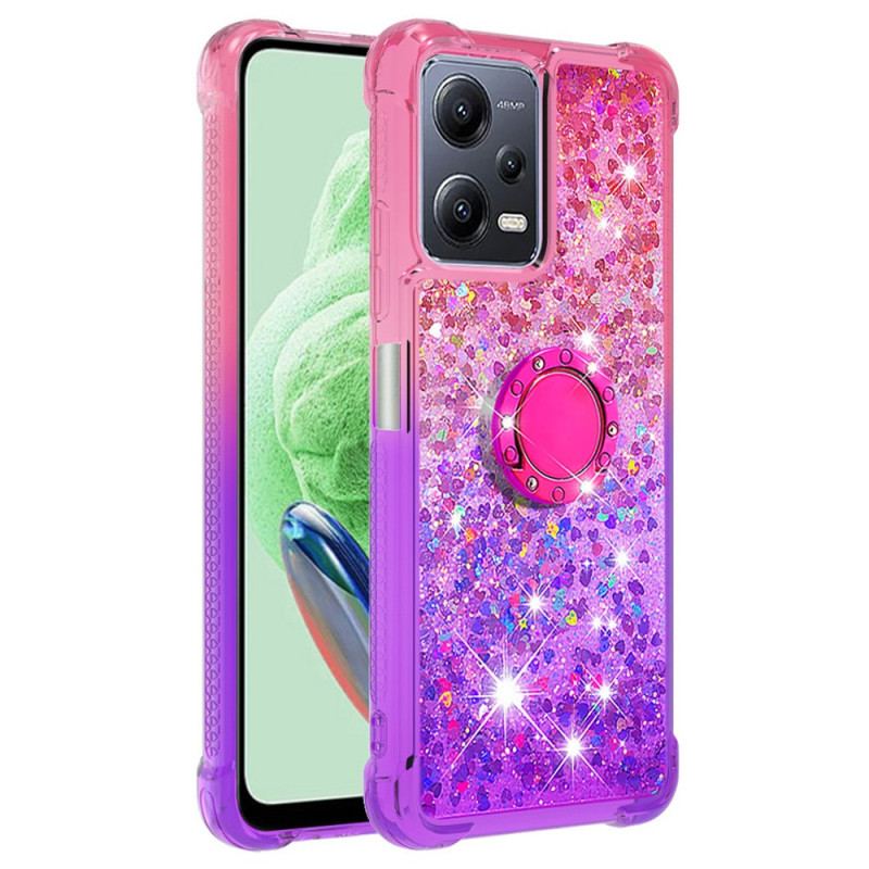 Cover Xiaomi Redmi Note 12 5G Glitter Ring-bracket