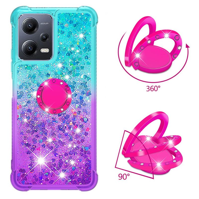 Cover Xiaomi Redmi Note 12 5G Glitter Ring-bracket