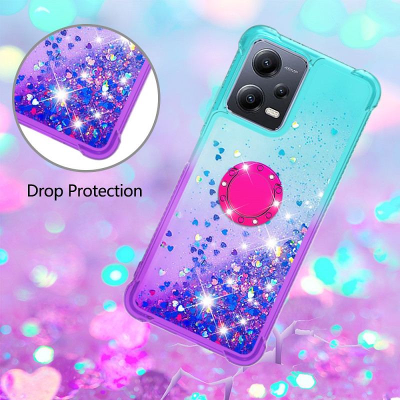 Cover Xiaomi Redmi Note 12 5G Glitter Ring-bracket