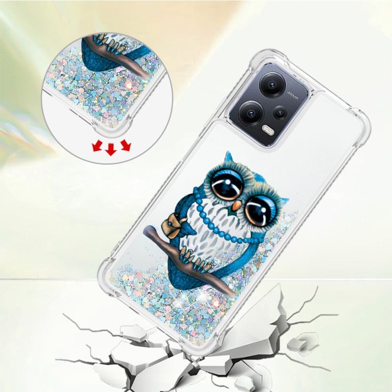 Cover Xiaomi Redmi Note 12 5G Pailletter Miss Owl