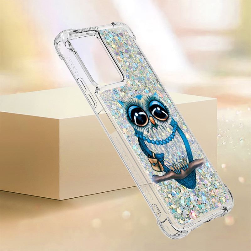 Cover Xiaomi Redmi Note 12 5G Pailletter Miss Owl