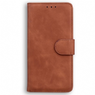 Flip Cover Xiaomi Redmi Note 12 5G Almindeligt Imiteret Læder