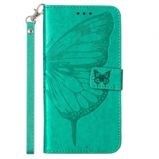 Flip Cover Xiaomi Redmi Note 12 5G Blomster Sommerfugl