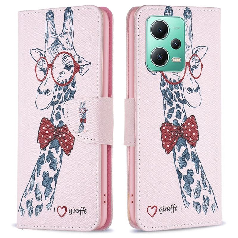 Flip Cover Xiaomi Redmi Note 12 5G Brainy Giraf