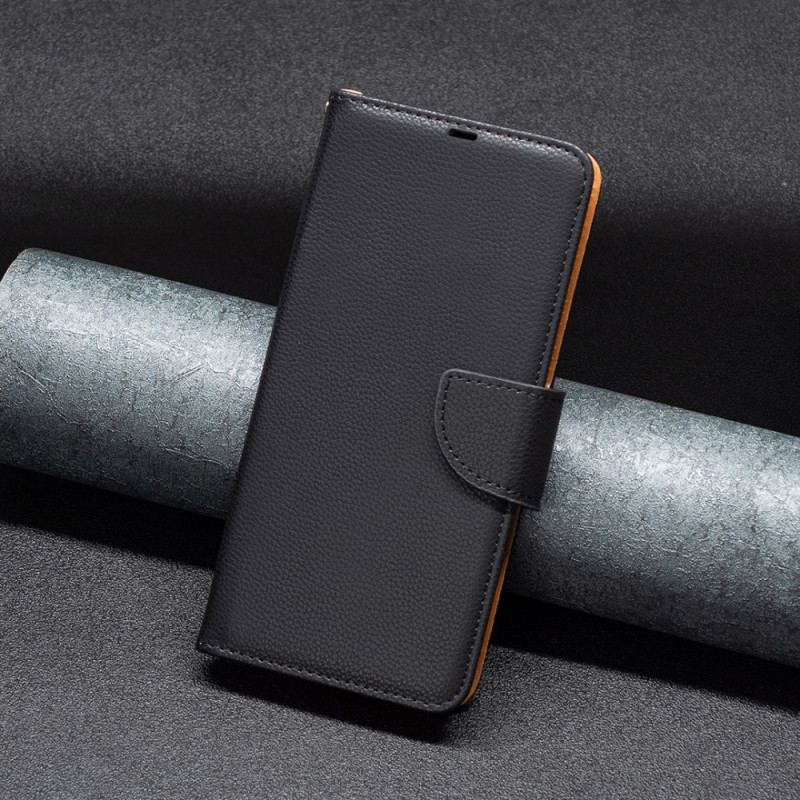 Flip Cover Xiaomi Redmi Note 12 5G Litchi Skrå Lås