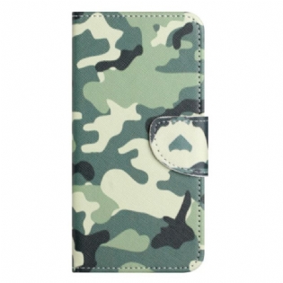 Flip Cover Xiaomi Redmi Note 12 5G Med Snor Strappy Camouflage