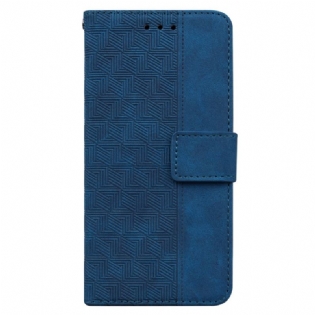 Flip Cover Xiaomi Redmi Note 12 5G Med Snor Strappy Mønster