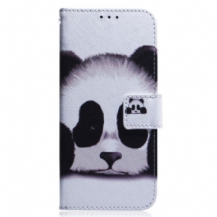 Flip Cover Xiaomi Redmi Note 12 5G Med Snor Strappy Panda