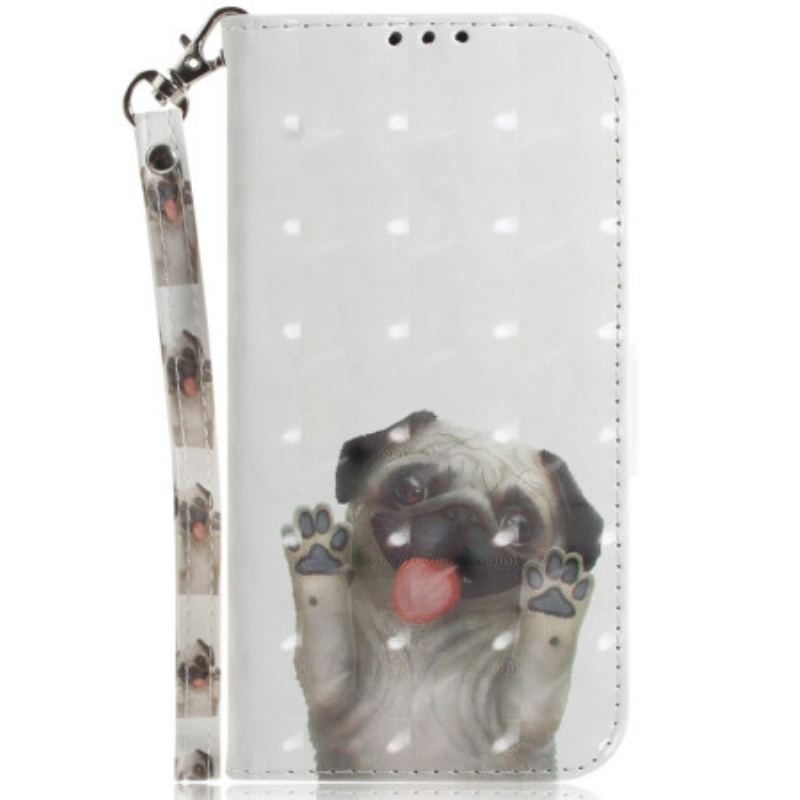 Flip Cover Xiaomi Redmi Note 12 5G Med Snor Thong Pug