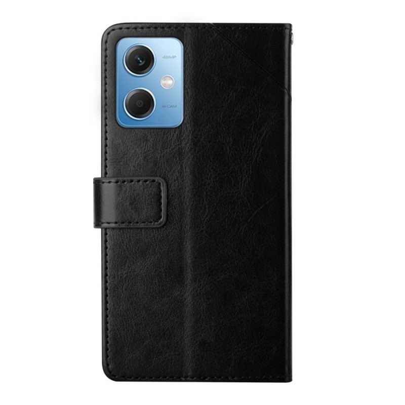 Flip Cover Xiaomi Redmi Note 12 5G Med Snor Y Strappy Design