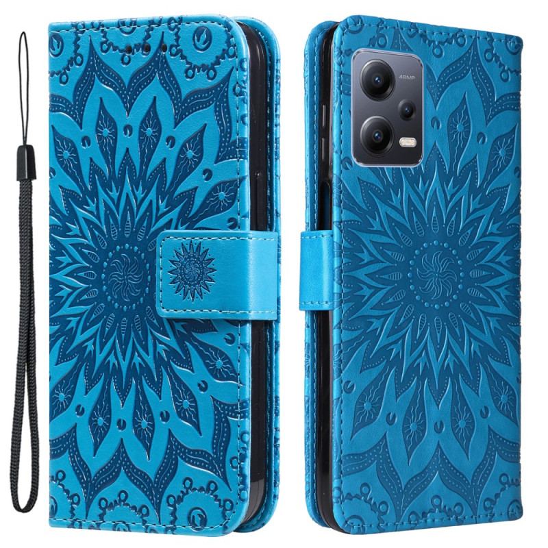 Flip Cover Xiaomi Redmi Note 12 5G Sol Med Snor