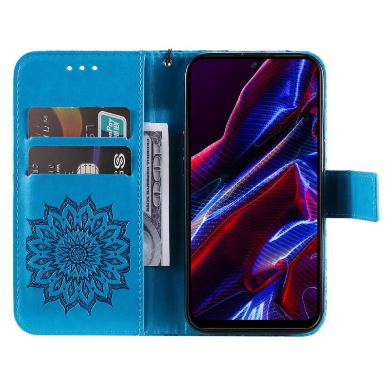 Flip Cover Xiaomi Redmi Note 12 5G Sol Med Snor