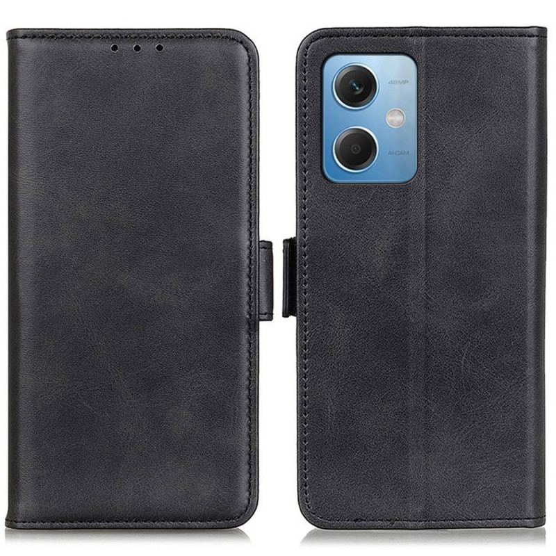 Læder Cover Xiaomi Redmi Note 12 5G Dobbelt Lås