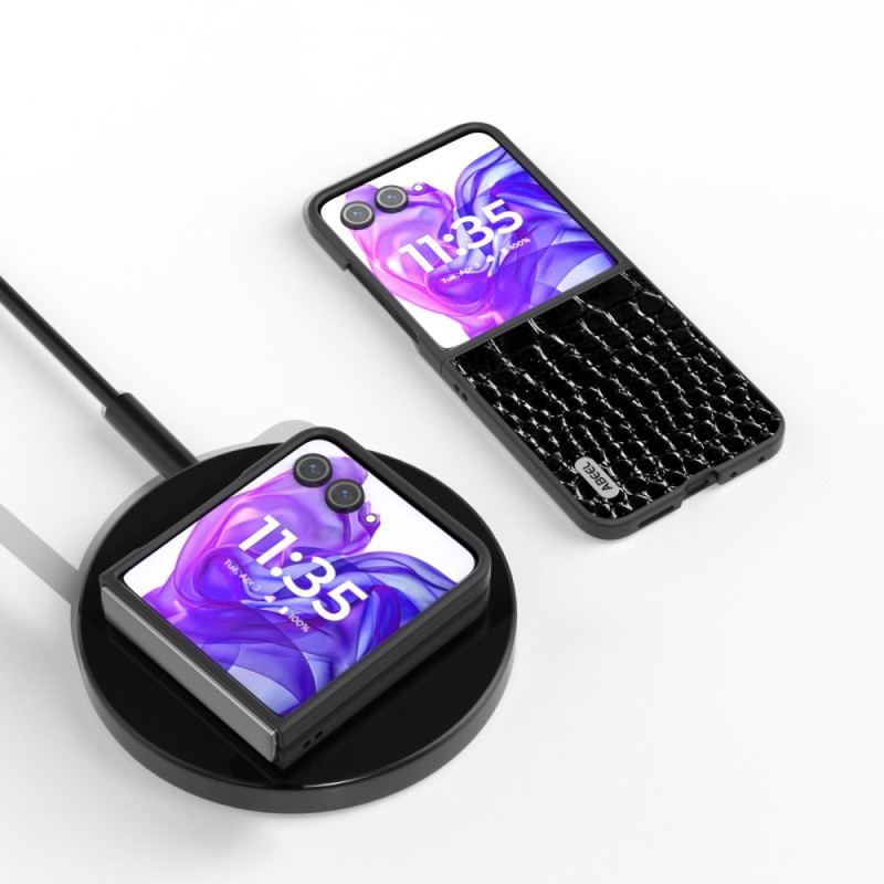 Cover Motorola Razr 50 Ultra Krokodilletekstur Læder Abeel