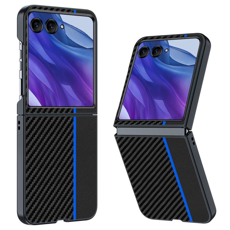 Cover Motorola Razr 50 Ultra Telefon Etui Anti-fall Carbon Fiber Tekstur