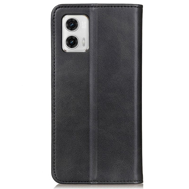 Cover Moto G73 5G Flip Cover Elegance Split Læder