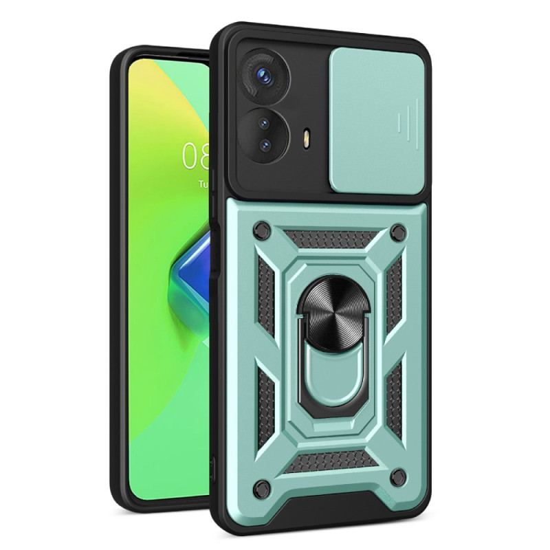 Cover Moto G73 5G Ring-støtte Og Linsebeskytter