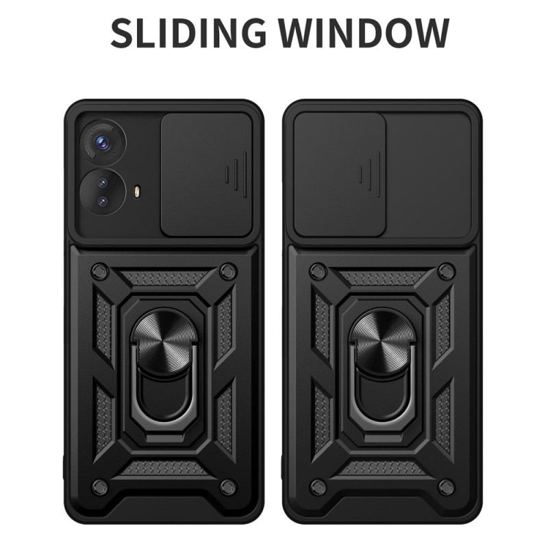 Cover Moto G73 5G Ring-støtte Og Linsebeskytter