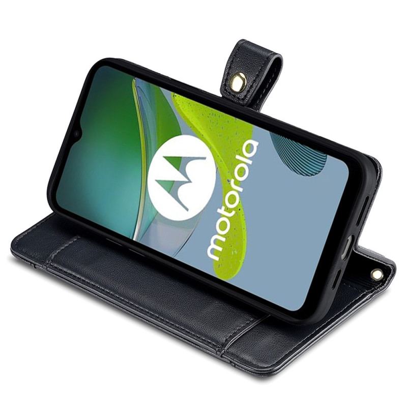 Flip Cover Moto G73 5G Pung Med Skulderrem Og Snor