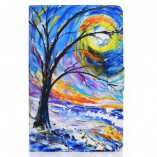 Flip Cover Huawei MatePad New Akvarel Træ