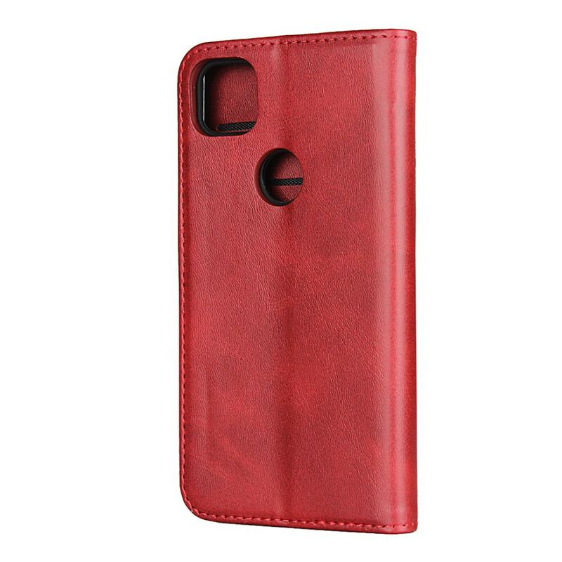 Cover Google Pixel 4A Flip Cover Premium Kunstlædersøm